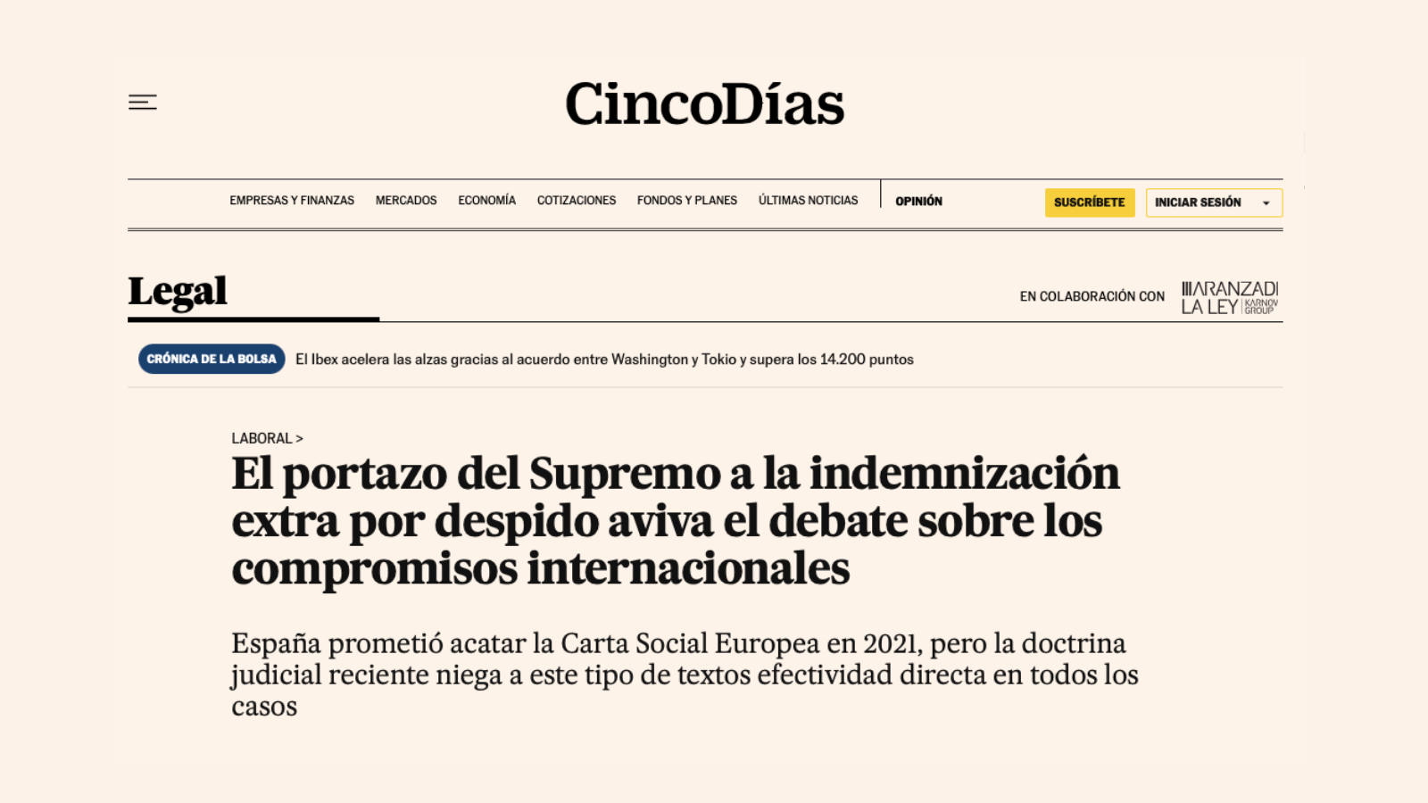 indemnización extra por despido